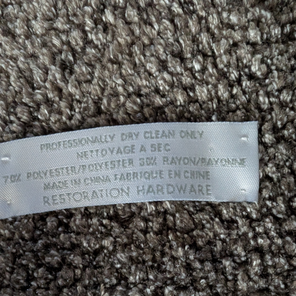 Restoration Hardware Graphite (Green Grey) Throw
